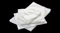 Stacked clear plastic bags isolated on transparent background, ready for T-shirt design, clipart, stickers, print on demand, and sublimation projects.