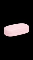 Pink rounded rectangular storage case isolated on transparent background, ready for stickers, clipart, print on demand, T-shirt design, and sublimation projects.