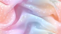 Soft flowing fabric in pastel pink and lavender creates dreamy abstract waves with delicate light sparkles and gentle folds, suitable for romantic and elegant design backgrounds.