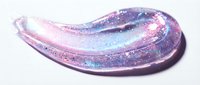 Iridescent glitter slug or snail form with purple, pink, and blue sparkle finish on white background, suitable for creative and fantasy projects.