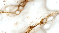 Abstract liquid art background in white and gold tones with flowing marble effect, organic shapes, and delicate swirls creating elegant luxury pattern.