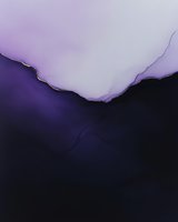Abstract fluid art in deep purple and lavender tones with organic flowing lines creates dramatic contrast and ethereal mood for luxury design projects.