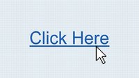 Click Here text with cursor arrow on grid background, web hyperlink concept for digital marketing and online navigation design.