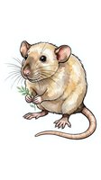 Cute possum holding eucalyptus leaves isolated on white background, ready for children's book illustrations, nursery decor, t-shirt designs and educational materials.