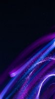 Cosmic purple and blue energy waves flowing through starry space creating dynamic abstract background for digital art and futuristic designs.