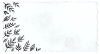 Elegant botanical border with delicate leaves on textured paper background for wedding invitations, stationery design and romantic greeting cards.