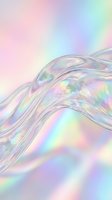 Holographic iridescent waves flowing with rainbow gradient colors creating abstract liquid motion background for modern digital design and creative projects.