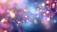 Abstract water splash with colorful bokeh lights and sparkling effects creating magical atmosphere for creative design projects.