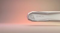 Modern search bar interface with magnifying glass icon on soft gradient background for web design and user experience applications.