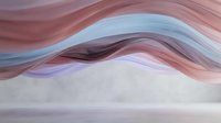 Abstract flowing waves in soft pastel colors with smooth gradients creating elegant motion for modern design backgrounds and digital art projects.