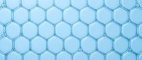 Blue hexagonal honeycomb pattern with geometric cells creating seamless repeating design for backgrounds, wallpapers, and textile applications.
