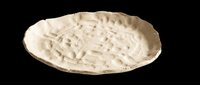 Rustic handmade ceramic plate with textured surface, isolated on transparent background, ready for T-shirt design, clipart, stickers, print on demand, and sublimation projects.