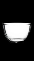 Empty glass bowl isolated on transparent background, ready for design use on t-shirts, clipart, stickers, print-on-demand products and sublimation projects.