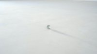 Isolated metal nail with shadow on white background, ready for design projects, clipart, and graphic compositions.
