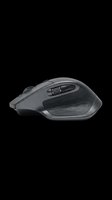 Wireless computer mouse in dark graphite color, isolated on transparent background, ready for tech clipart, stickers, print on demand, T-shirt design, and digital use.