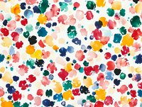Colorful abstract paint splashes and dots scattered across white background creating vibrant artistic pattern for creative projects and modern designs.