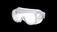 Safety goggles isolated on transparent background, ready for T-shirts, stickers, clipart, and print on demand projects. Clear protective eyewear for lab and industrial use.