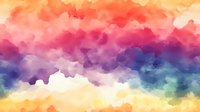 Watercolor gradient background transitioning from warm orange and pink tones through vibrant purple to cool blue and teal hues, creating a soft, artistic effect suitable for design projects.