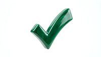 Green checkmark symbol isolated on white background for approval, success, and confirmation designs.