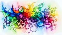 Vibrant rainbow smoke swirls creating abstract flowing patterns on white background for creative design projects and artistic compositions.