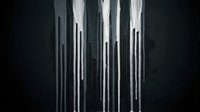 Vertical white and gray paint drips flowing downward on dark background, suitable for modern art, graphic design, and creative projects.
