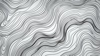 Abstract flowing lines create dynamic wave pattern in black and white. Organic curved stripes form rhythmic movement for modern graphic design backgrounds.