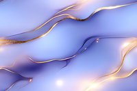 Luxurious abstract background with flowing golden lines on soft purple gradient surface creates elegant modern design for luxury branding and decorative art.