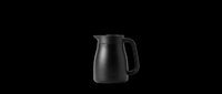Matte black thermal coffee carafe isolated on transparent background, ready for stickers, print on demand, T-shirt design, clipart, and sublimation projects.