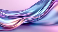 Smooth flowing curves in metallic pink, blue and silver create elegant abstract waves against soft gradient background, suitable for luxury brand designs and presentations.