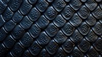 Dark metallic dragon-like scales forming repetitive pattern with dramatic lighting and shadows, creating futuristic armor texture effect. Seamless design for fantasy backgrounds.