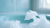 Clear ice cubes melting on surface with soft blue background creating refreshing summer cooling concept for beverages and drinks industry applications.
