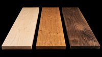 Three wooden planks in light, medium, and dark tones isolated on transparent background, ready for T-shirt design, stickers, clipart, print on demand, and sublimation use.