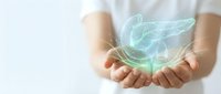 Hands holding glowing green holographic brain with neural networks and digital connections representing artificial intelligence and neurotechnology concepts.
