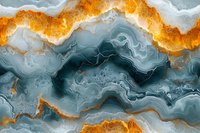 Abstract fluid art background with flowing gold and teal waves creating luxurious marble effect, organic swirls and natural stone texture patterns.