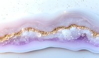 Abstract fluid art background with purple and pink waves, golden glitter line and white marble texture. Luxury modern wall art design for interior decor.