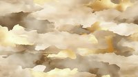 Soft watercolor clouds in warm beige, cream, and golden tones layered across canvas, creating dreamy atmospheric backdrop suitable for design projects and digital backgrounds.