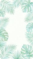 Watercolor tropical foliage frame with monstera and palm leaves on white background, isolated design element for invitations, posters, social media graphics, and stationery projects.