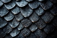 Dark textured scales pattern with rough surface and overlapping elements creates dramatic shadowy effect, suitable for fantasy and dragon-themed designs.