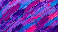 Abstract acrylic paint strokes in vibrant purple, magenta and blue colors creating dynamic textured background for modern art and creative design projects.
