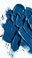 Abstract blue paint brushstrokes with textured layers and dynamic splatter effects on white background. Suitable for modern art, design projects, and creative backgrounds.