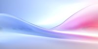 Smooth flowing curves in soft blue and pink gradient create ethereal abstract background with gentle wave motion effect, suitable for modern business presentations.