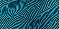 Abstract flowing turquoise and black striped waves creating dynamic optical illusion pattern for modern digital backgrounds and contemporary graphic design projects.