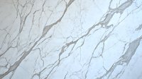 Luxurious white marble texture with elegant gray veining creates natural stone pattern. Smooth polished surface shows intricate details for interior design projects.