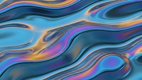 Abstract fluid waves with vibrant rainbow colors flowing in smooth curves creating dynamic liquid motion pattern for modern digital design backgrounds.