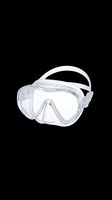 Clear diving mask isolated on transparent background, ready for snorkeling, scuba, and water sports design projects, clipart, and print-on-demand applications.