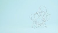 Tangled wire ball isolated on light blue background, suitable for design projects, web graphics, and educational materials about chaos and complexity.