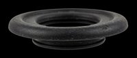 Black rubber o-ring seal gasket isolated on transparent background, ready for technical clipart, print on demand, stickers, T-shirt design, and industrial design use.