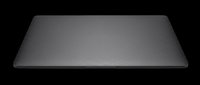 Closed dark gray laptop computer top view isolated on transparent background, ready for t-shirt design, clipart, stickers, print on demand, and sublimation use.
