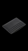 Black leather card holder with multiple slots isolated on transparent background, ready for t-shirt designs, sublimation, print-on-demand products, stickers and clipart applications.
