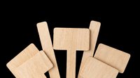 Wooden blocks and planks arranged in a fan pattern, isolated on transparent background. Ready for design use on t-shirts, clipart, stickers, print-on-demand products, and sublimation projects.